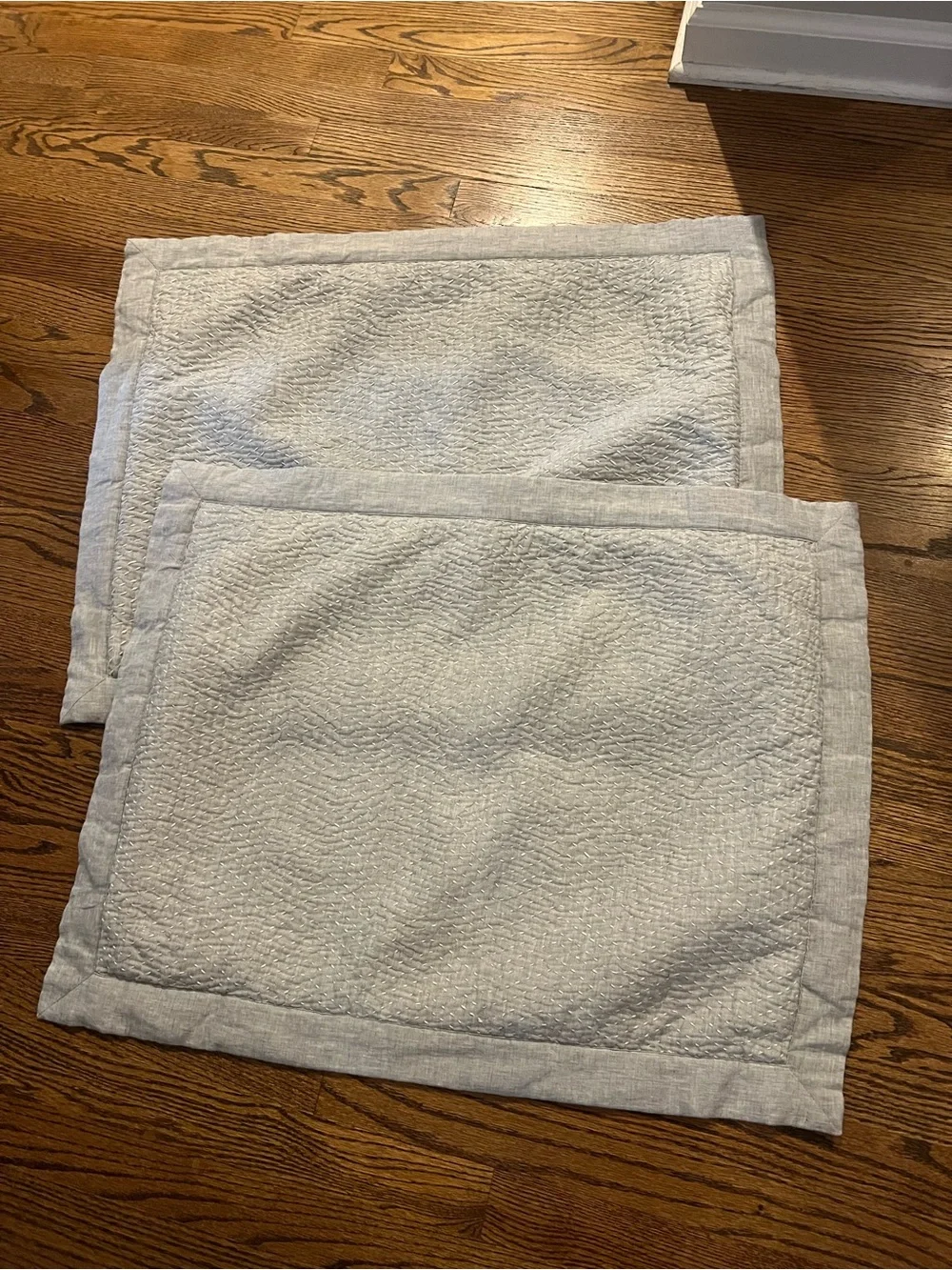 Serena & Lily Almonte Quilt Standard Sham in Smoke/White - Set of 2
